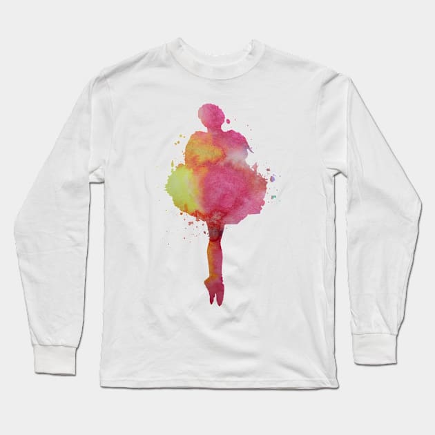 Ballerina Long Sleeve T-Shirt by TheJollyMarten